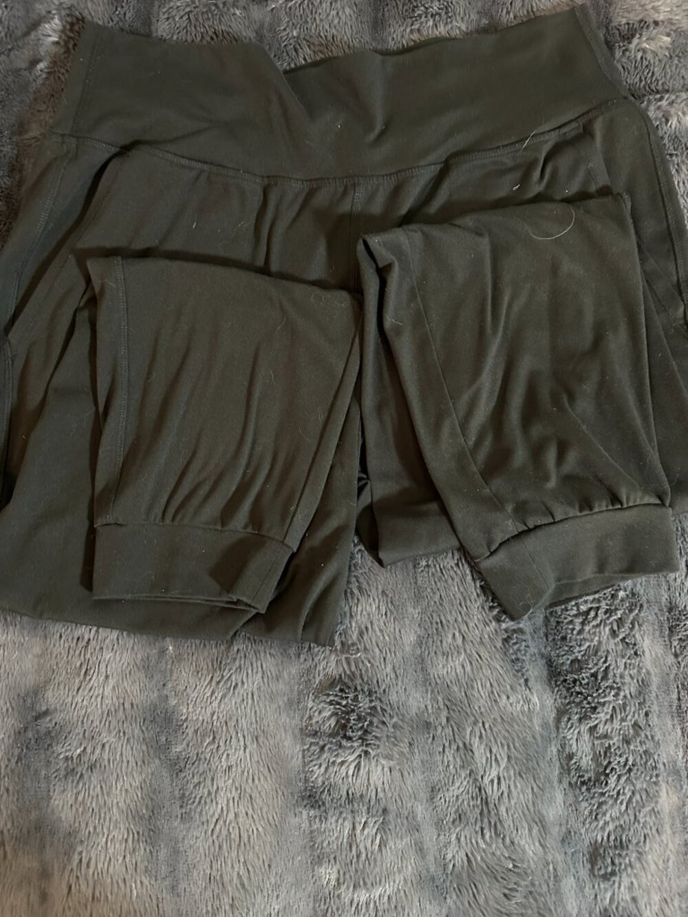 DSG XL Black High Rise Athletic Joggers Pockets Athleisure Yoga Pants Workout - Picture 7 of 9